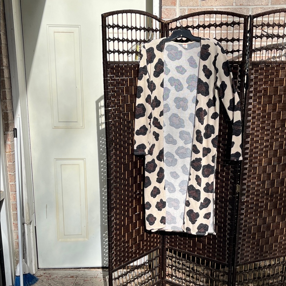 Elegant Cream and Black Women's Cardigan